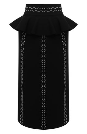 Женская юбка ALEXANDER MCQUEEN черного цвета по цене 113500 руб., арт. 679406/Q1AW5 | Фото 1 Женская юбка ALEXANDER MCQUEEN черного цвета, арт. 679406/Q1AW5 | Фото 1 (Длина Ж (юбки, платья, шорты): Миди; Материал внешний: Вискоза; Женское Кросс-КТ: Юбка-одежда; Стили: Романтичный)