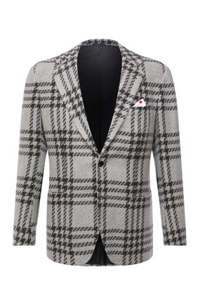 Мужской кашемировый пиджак KITON светло-серого цвета по цене 753500 руб., арт. UG81K0124A | Фото 1 Мужской кашемировый пиджак KITON светло-серого цвета, арт. UG81K0124A | Фото 1 (Материал внешний: Кашемир, Шерсть; Рукава: Длинные; Длина (для топов): Стандартные; Материал подклада: Купро; Пиджаки М: Прямой; 1-2-бортные: Однобортные; Случай: Коктейльный; Стили: Классический)