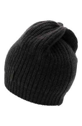 Детского кашемировая шапка BRUNELLO CUCINELLI темно-серого цвета, арт. B52M50299C | Фото 2 (Материал: Шерсть, Кашемир, Текстиль)
