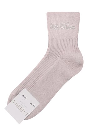 Детские хлопковые носки LA PERLA розового цвета, арт. 47017/7-8 | Фото 1 (Материал: Текстиль, Хлопок; Кросс-КТ: Носки)