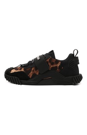 Детские кожаные кроссовки DOLCE & GABBANA черного цвета по цене 29950 руб., арт. D11019/A0845/29-36 | Фото 2 Детские кожаные кроссовки DOLCE & GABBANA черного цвета, арт. D11019/A0845/29-36 | Фото 2 (Материал внутренний: Натуральная кожа; Материал внешний: Текстиль, Кожа; Обувь девочки: Обувь девочки)