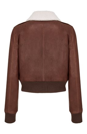 Женская кожаная куртка DIOR коричневого цвета по цене 450000 руб., арт. 158C70AL800X7680 | Фото 2 Женская кожаная куртка DIOR коричневого цвета, арт. 158C70AL800X7680 | Фото 2 (Кросс-КТ: Куртка; Длина (верхняя одежда): Короткие; Рукава: Длинные; Женское Кросс-КТ: Замша и кожа; Стили: Кэжуэл)