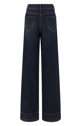 Женские джинсы DIOR синего цвета по цене 135000 руб., арт. 152P41A3394X5651 | Фото 2 Женские джинсы DIOR синего цвета, арт. 152P41A3394X5651 | Фото 2 (Материал внешний: Хлопок; Кросс-КТ: Деним; Силуэт Ж (брюки и джинсы): Расклешенные; Длина (брюки, джинсы): Удлиненные; Стили: Кэжуэл)