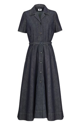 Женское джинсовое платье DIOR синего цвета по цене 190000 руб., арт. 152R10A3440X5712 | Фото 1 Женское джинсовое платье DIOR синего цвета, арт. 152R10A3440X5712 | Фото 1 (Материал внешний: Хлопок; Женское Кросс-КТ: Платье-одежда; Стили: Кэжуэл; Случай: Повседневный; Рукава: Короткие; Длина Ж (юбки, платья, шорты): Миди; Кросс-КТ: Деним)