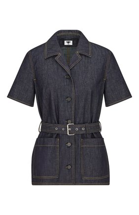 Женский джинсовый жакет DIOR синего цвета по цене 150000 руб., арт. 152V42A3440X5712 | Фото 1 Женский джинсовый жакет DIOR синего цвета, арт. 152V42A3440X5712 | Фото 1 (Материал внешний: Хлопок; Кросс-КТ: Деним; Женское Кросс-КТ: Жакет-одежда; Стили: Кэжуэл; Рукава: Короткие; 1-2-бортные: Однобортные; Случай: Повседневный; Длина (для топов): Стандартные)