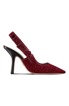 Женские текстильные туфли j'adior DIOR бордового цвета по цене 95500 руб., арт. KCP920CEVS33R | Фото 1 Женские текстильные туфли j'adior DIOR бордового цвета, арт. KCP920CEVS33R | Фото 1 (Материал внешний: Текстиль; Каблук тип: Устойчивый; Каблук высота: Высокий)