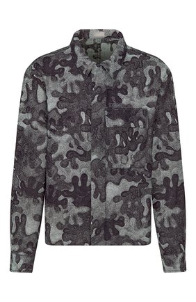 Мужская джинсовая куртка-рубашка dior x peter doig DIOR темно-синего цвета по цене 120000 руб., арт. 013D488B5340C580 | Фото 1 Мужская джинсовая куртка-рубашка dior x peter doig DIOR темно-синего цвета, арт. 013D488B5340C580 | Фото 1 (Материал внешний: Хлопок; Кросс-КТ: Куртка, Деним; Длина (верхняя одежда): Короткие; Стили: Кэжуэл)