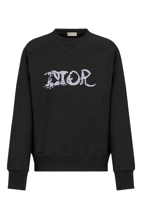 Мужской хлопковый свитшот dior x peter doig DIOR черного цвета по цене 98000 руб., арт. 143J684C0531C980 | Фото 1 Мужской хлопковый свитшот dior x peter doig DIOR черного цвета, арт. 143J684C0531C980 | Фото 1 (Материал внешний: Хлопок; Мужское Кросс-КТ: свитшот-одежда; Принт: С принтом; Стили: Спорт-шик)