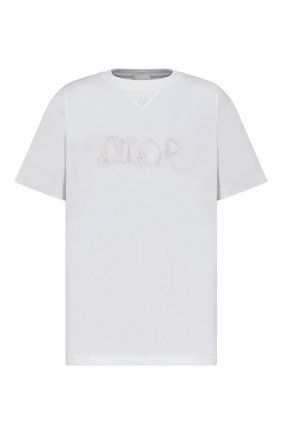 Мужская хлопковая футболка dior x peter doig DIOR белого цвета по цене 69000 руб., арт. 143J685C0677C080 | Фото 1 Мужская хлопковая футболка dior x peter doig DIOR белого цвета, арт. 143J685C0677C080 | Фото 1 (Материал внешний: Хлопок; Принт: С принтом; Рукава: Короткие; Стили: Кэжуэл)