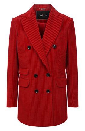 Женский хлопковый жакет KITON красного цвета по цене 295500 руб., арт. D52501W74040 | Фото 1 Женский хлопковый жакет KITON красного цвета, арт. D52501W74040 | Фото 1 (Длина (для топов): Удлиненные; Материал внешний: Хлопок; Рукава: Длинные; Материал подклада: Шелк; Стили: Кэжуэл; 1-2-бортные: Двубортные; Случай: Формальный; Женское Кросс-КТ: Жакет-одежда)