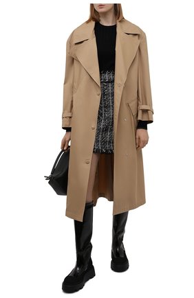 Женские кожаные сапоги PREMIATA черного цвета по цене 48100 руб., арт. M6125/CREPE+VERNICE+BUTTERFLY | Фото 2 Женские кожаные сапоги PREMIATA черного цвета, арт. M6125/CREPE+VERNICE+BUTTERFLY | Фото 2 (Материал внутренний: Натуральная кожа; Высота голенища: Средние; Подошва: Платформа; Каблук высота: Без каблука; Каблук тип: Устойчивый)