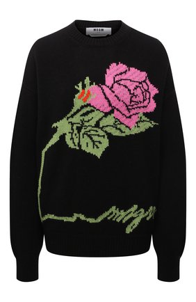 Женский шерстяной свитер MSGM черного цвета по цене 33450 руб., арт. 3141MDM148 217748 | Фото 1 Женский шерстяной свитер MSGM черного цвета, арт. 3141MDM148 217748 | Фото 1 (Материал внешний: Синтетический материал, Шерсть; Рукава: Длинные; Длина (для топов): Стандартные; Стили: Кэжуэл; Женское Кросс-КТ: Свитер-одежда)