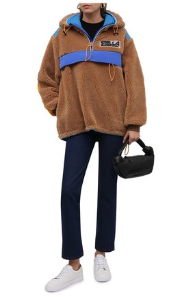 Женская анорак STELLA MCCARTNEY светло-коричневого цвета по цене 97950 руб., арт. 603726/SSB03 | Фото 2 Женская анорак STELLA MCCARTNEY светло-коричневого цвета, арт. 603726/SSB03 | Фото 2 (Материал внешний: Синтетический материал; Рукава: Длинные; Материал подклада: Синтетический материал; Стили: Гламурный; Женское Кросс-КТ: кардиган-трикотаж; Длина (верхняя одежда): Короткие; Кросс-КТ: Куртка)