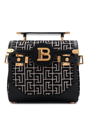 Женская сумка buzz 23 BALMAIN черно-белого цвета по цене 164500 руб., арт. WN0DB599/TJGH | Фото 1 Женская сумка buzz 23 BALMAIN черно-белого цвета, арт. WN0DB599/TJGH | Фото 1 (Ремень/цепочка: На ремешке; Размер: small; Материал: Текстиль; Сумки-технические: Сумки top-handle)