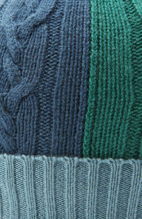 Детского кашемировая шапка LORO PIANA синего цвета, арт. FAL7632 | Фото 3 (Материал: Текстиль, Кашемир, Шерсть)