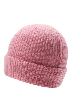 Детского шерстяная шапка IL GUFO розового цвета, арт. A21E0065EM431 | Фото 2 (Материал: Текстиль, Синтетический материал, Шерсть)