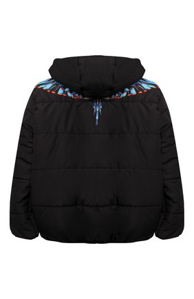 Детского ветровка MARCELO BURLON KIDS OF MILAN черного цвета по цене 31200 руб., арт. CBEA002F21FAB001 | Фото 2 Детского ветровка MARCELO BURLON KIDS OF MILAN черного цвета, арт. CBEA002F21FAB001 | Фото 2 (Рукава: Длинные; Материал внешний: Синтетический материал; Материал подклада: Синтетический материал; Кросс-КТ: Ветровка, Сезон: демисезон; Ростовка одежда: 10 - 11 лет | 140 - 146см, 12 лет | 152 см, 8 лет | 128 см)