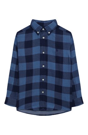 Детская хлопковая рубашка POLO RALPH LAUREN синего цвета по цене 6810 руб., арт. 322850936 | Фото 1 Детская хлопковая рубашка POLO RALPH LAUREN синего цвета, арт. 322850936 | Фото 1 (Материал внешний: Хлопок; Рукава: Длинные; Случай: Повседневный; Ростовка одежда: 5 лет | 110 см, 6 лет | 116 см, 7 лет | 122 см)