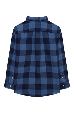 Детская хлопковая рубашка POLO RALPH LAUREN синего цвета по цене 6810 руб., арт. 321850936 | Фото 2 Детская хлопковая рубашка POLO RALPH LAUREN синего цвета, арт. 321850936 | Фото 2 (Рукава: Длинные; Материал внешний: Хлопок; Случай: Повседневный; Ростовка одежда: 18 мес | 86 см, 3 года | 98 см, 4 года | 104 см)