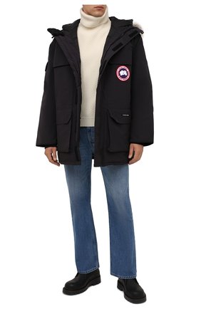 Мужская пуховая парка expedition CANADA GOOSE темно-синего цвета по цене 135500 руб., арт. 4660M | Фото 2 Мужская пуховая парка expedition CANADA GOOSE темно-синего цвета, арт. 4660M | Фото 2 (Материал подклада: Синтетический материал; Материал утеплителя: Пух и перо; Материал внешний: Синтетический материал; Стили: Спорт-шик; Кросс-КТ: Куртка; Мужское Кросс-КТ: пуховик-короткий; Рукава: Длинные; Длина (верхняя одежда): До середины бедра)