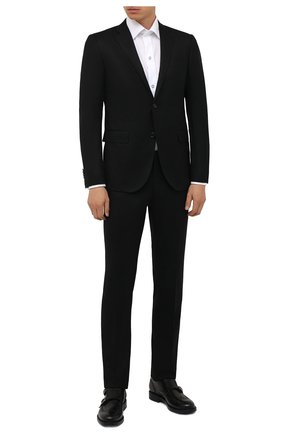 Мужской шерстяной костюм CORNELIANI черного цвета по цене 137000 руб., арт. 887230-1818111/92 Q1 | Фото 1 Мужской шерстяной костюм CORNELIANI черного цвета, арт. 887230-1818111/92 Q1 | Фото 1 (Материал внешний: Шерсть; Материал подклада: Купро; Стили: Классический; 1-2-бортные: Однобортные; Рукава: Длинные)