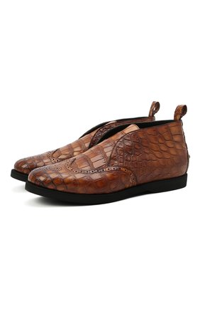 Мужские ботинки из кожи крокодила KITON светло-коричневого цвета по цене 315500 руб., арт. USSINV0N00102/CNIL | Фото 1 Мужские ботинки из кожи крокодила KITON светло-коричневого цвета, арт. USSINV0N00102/CNIL | Фото 1 (Материал внутренний: Натуральная кожа; Материал внешний: Экзотическая кожа; Подошва: Плоская; Мужское Кросс-КТ: Ботинки-обувь)
