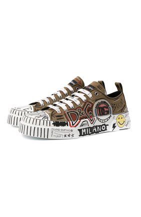 Мужские текстильные кеды portofino light DOLCE & GABBANA хаки цвета по цене 69050 руб., арт. CS1888/A0788 | Фото 1 Мужские текстильные кеды portofino light DOLCE & GABBANA хаки цвета, арт. CS1888/A0788 | Фото 1 (Материал внешний: Текстиль; Материал внутренний: Натуральная кожа; Подошва: Плоская)