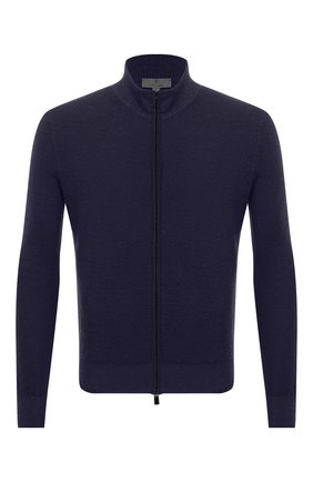 Мужской шерстяной кардиган CANALI синего цвета по цене 26050 руб., арт. C0832/MK01270 | Фото 1 Мужской шерстяной кардиган CANALI синего цвета, арт. C0832/MK01270 | Фото 1 (Материал внешний: Шерсть; Мужское Кросс-КТ: Кардиган-одежда; Стили: Кэжуэл; Длина (для топов): Стандартные; Рукава: Длинные)