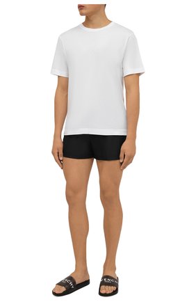 Мужские резиновые шлепанцы GIVENCHY черного цвета по цене 21800 руб., арт. BH300HH0X5 | Фото 2 Мужские резиновые шлепанцы GIVENCHY черного цвета, арт. BH300HH0X5 | Фото 2 (Материал внешний: Резина)