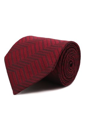 Мужской шелковый галстук LANVIN бордового цвета по цене 11150 руб., арт. 3212/TIE | Фото 1 Мужской шелковый галстук LANVIN бордового цвета, арт. 3212/TIE | Фото 1 (Материал: Шелк, Текстиль; Принт: С принтом)