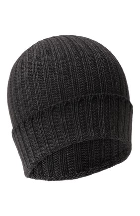 Мужская шерстяная шапка GRAN SASSO темно-серого цвета, арт. 23190/22700 | Фото 1 (Материал: Шерсть, Текстиль; Кросс-КТ: Трикотаж)