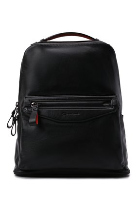 Мужской кожаный рюкзак SANTONI черного цвета по цене 131000 руб., арт. UIBBA2107LI-GGTQN01 | Фото 1 Мужской кожаный рюкзак SANTONI черного цвета, арт. UIBBA2107LI-GGTQN01 | Фото 1 (Материал: Натуральная кожа)