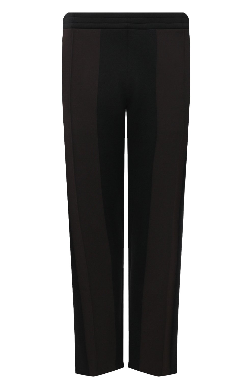 Мужские брюки BOTTEGA VENETA черного цвета, арт. 665907/V0C10 | Фото 1 (Длина (брюки, джинсы): Стандартные; Случай: Повседневный; Материал внешний: Синтетический материал, Вискоза; Стили: Спорт-шик)