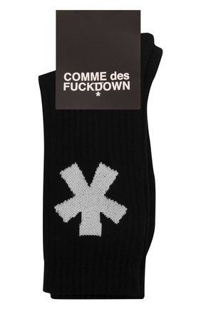 Мужские хлопковые носки COMME DES FUCKDOWN черного цвета по цене 2115 руб., арт. CDFA577 | Фото 1 Мужские хлопковые носки COMME DES FUCKDOWN черного цвета, арт. CDFA577 | Фото 1 (Материал внешний: Хлопок; Кросс-КТ: бельё)