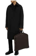 Мужская кожаный кофр cachemire SERAPIAN темно-коричневого цвета, арт. SRCCHMTR707755A | Фото 2 (Материал: Натуральная кожа; Ремень/цепочка: На ремешке; Размер: large)