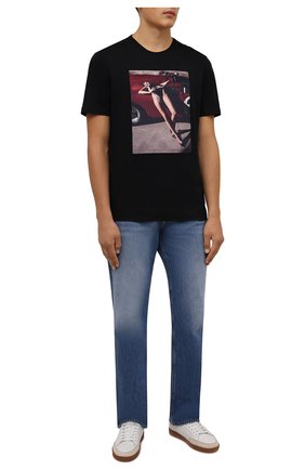 Мужская хлопковая футболка LIMITATO черного цвета по цене 16100 руб., арт. NUMBER 2/T-SHIRT | Фото 2 Мужская хлопковая футболка LIMITATO черного цвета, арт. NUMBER 2/T-SHIRT | Фото 2 (Материал внешний: Хлопок; Рукава: Короткие; Длина (для топов): Стандартные; Принт: С принтом; Стили: Гранж)
