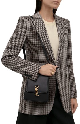 Женская сумка kaia north/south SAINT LAURENT черного цвета по цене 126500 руб., арт. 668809/BWR0W | Фото 2 Женская сумка kaia north/south SAINT LAURENT черного цвета, арт. 668809/BWR0W | Фото 2 (Ремень/цепочка: На ремешке; Размер: mini; Материал: Натуральная кожа; Сумки-технические: Сумки через плечо)