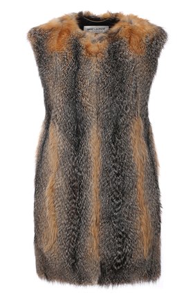 Женский жилет из меха лисицы SAINT LAURENT разноцветного цвета по цене 526500 руб., арт. 664278/Y7RG2 | Фото 1 Женский жилет из меха лисицы SAINT LAURENT разноцветного цвета, арт. 664278/Y7RG2 | Фото 1 (Материал подклада: Купро; Длина (верхняя одежда): До середины бедра; Стили: Гламурный; Женское Кросс-КТ: Жилет-одежда, Мех)