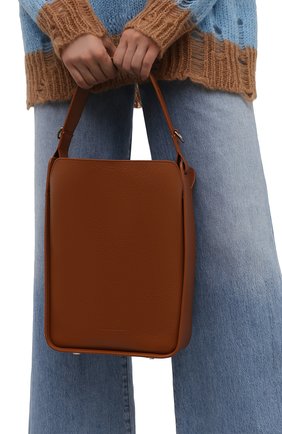 Женская сумка tool BALENCIAGA коричневого цвета по цене 118500 руб., арт. 659920/15YGY | Фото 2 Женская сумка tool BALENCIAGA коричневого цвета, арт. 659920/15YGY | Фото 2 (Материал: Натуральная кожа; Размер: medium; Сумки-технические: Сумки top-handle; Ремень/цепочка: На ремешке; Ошибки технического описания: Нет ширины)