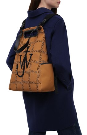 Женский рюкзак anchor JW ANDERSON оранжевого цвета по цене 55200 руб., арт. HB0314 FA0082 | Фото 2 Женский рюкзак anchor JW ANDERSON оранжевого цвета, арт. HB0314 FA0082 | Фото 2 (Размер: large; Материал: Текстиль; Стили: Кэжуэл)