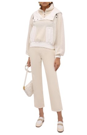 Женская анорак JW ANDERSON кремвого цвета по цене 42350 руб., арт. TP0153 PG0647 | Фото 2 Женская анорак JW ANDERSON кремвого цвета, арт. TP0153 PG0647 | Фото 2 (Длина (верхняя одежда): Короткие; Рукава: Длинные; Материал внешний: Синтетический материал; Стили: Спорт-шик)