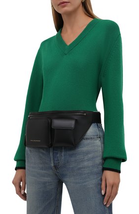 Женская поясная сумка STELLA MCCARTNEY черного цвета по цене 59950 руб., арт. 700239/W8841 | Фото 2 Женская поясная сумка STELLA MCCARTNEY черного цвета, арт. 700239/W8841 | Фото 2 (Материал: Текстиль, Экокожа; Размер: large; Стили: Кэжуэл)