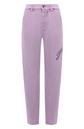 Женские джинсы STELLA MCCARTNEY сиреневого цвета по цене 56950 руб., арт. 603003/S0H49 | Фото 1 Женские джинсы STELLA MCCARTNEY сиреневого цвета, арт. 603003/S0H49 | Фото 1 (Материал внешний: Хлопок, Деним; Длина (брюки, джинсы): Стандартные; Стили: Спорт-шик; Кросс-КТ: Деним; Силуэт Ж (брюки и джинсы): Прямые)