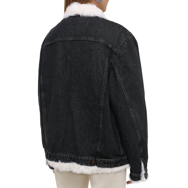 фото Джинсовая куртка с подкладкой из овчины forte dei marmi couture