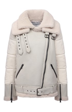 Женская дубленка FORTE DEI MARMI COUTURE кремвого цвета по цене 148500 руб., арт. 21WF1900 | Фото 1 Женская дубленка FORTE DEI MARMI COUTURE кремвого цвета, арт. 21WF1900 | Фото 1 (Длина (верхняя одежда): Короткие; Рукава: Длинные; Материал утеплителя: Натуральный мех; Стили: Кэжуэл; Материал внешний: Натуральная кожа)