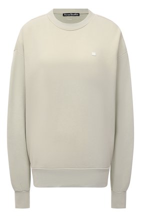 Женский хлопковый свитшот ACNE STUDIOS светло-зеленого цвета по цене 25800 руб., арт. CI0081/W | Фото 1 Женский хлопковый свитшот ACNE STUDIOS светло-зеленого цвета, арт. CI0081/W | Фото 1 (Материал внешний: Хлопок; Рукава: Длинные; Длина (для топов): Стандартные; Стили: Спорт-шик; Женское Кросс-КТ: Свитшот-одежда)
