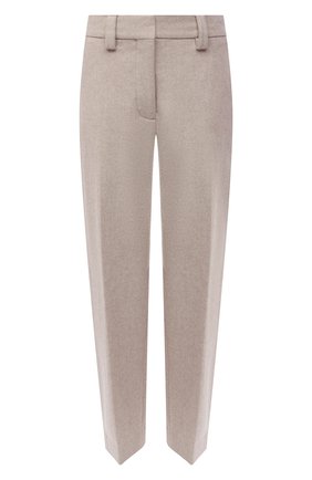 Женские шерстяные брюки ACNE STUDIOS бежевого цвета по цене 33450 руб., арт. AK0423 | Фото 1 Женские шерстяные брюки ACNE STUDIOS бежевого цвета, арт. AK0423 | Фото 1 (Материал подклада: Вискоза; Длина (брюки, джинсы): Укороченные; Материал внешний: Шерсть; Стили: Минимализм; Силуэт Ж (брюки и джинсы): Прямые)