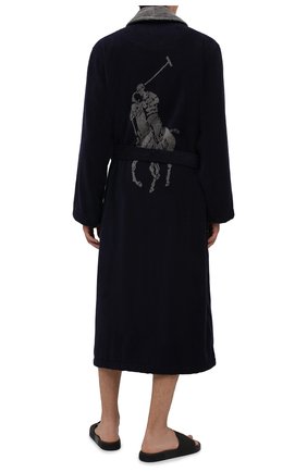 Мужской хлопковый халат POLO RALPH LAUREN темно-синего цвета по цене 13050 руб., арт. 714854533 | Фото 2 Мужской хлопковый халат POLO RALPH LAUREN темно-синего цвета, арт. 714854533 | Фото 2 (Длина (верхняя одежда): Длинные; Материал внешний: Хлопок; Рукава: Длинные; Кросс-КТ: домашняя одежда)