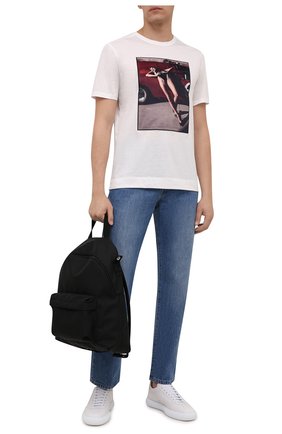 Мужская хлопковая футболка LIMITATO белого цвета по цене 16100 руб., арт. NUMBER 2/T-SHIRT | Фото 2 Мужская хлопковая футболка LIMITATO белого цвета, арт. NUMBER 2/T-SHIRT | Фото 2 (Материал внешний: Хлопок; Принт: С принтом; Длина (для топов): Стандартные; Рукава: Короткие; Стили: Гранж)