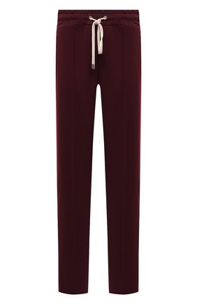 Мужские брюки DOMREBEL бордового цвета, арт. MPLEATED/TRACK PANTS | Фото 1 (Длина (брюки, джинсы): Стандартные; Материал внешний: Синтетический материал; Случай: Повседневный; Стили: Спорт-шик)
